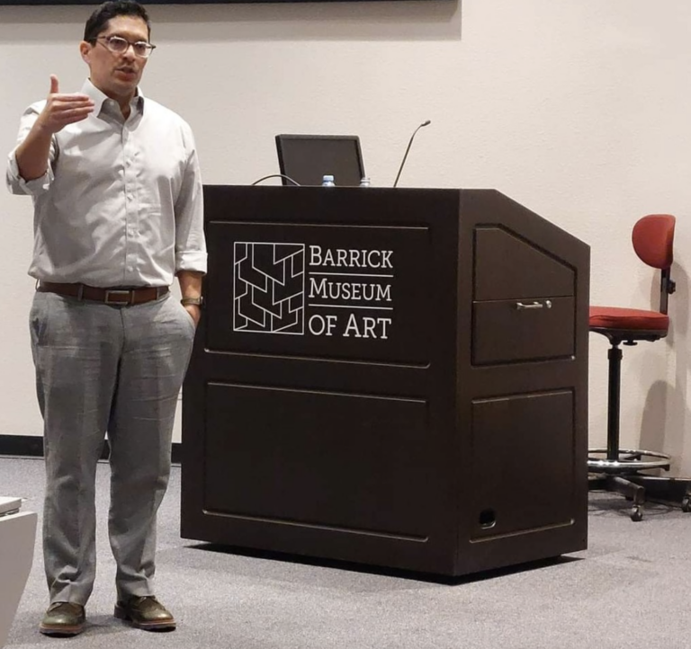 Manuel Vargas speaks at first fall University Forum Lecture Series event